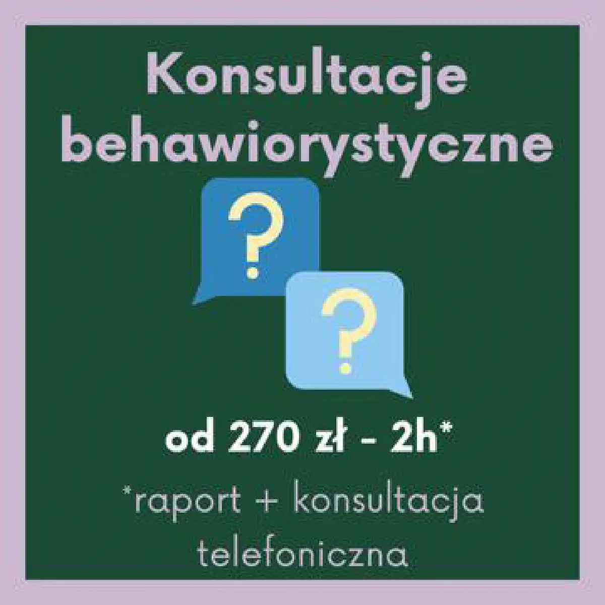 Konsultacje behawioralne